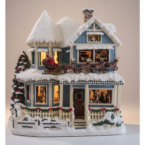 Thomas Kinkade Hawthorne Village Twas the Night Before Christmas Story WORKS!